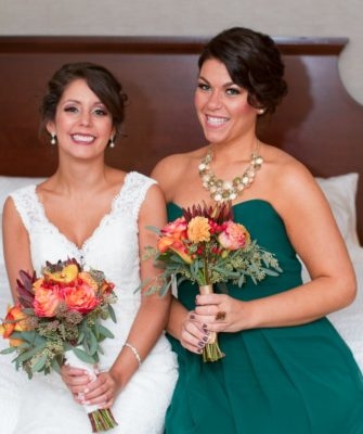 glam bridesmaid